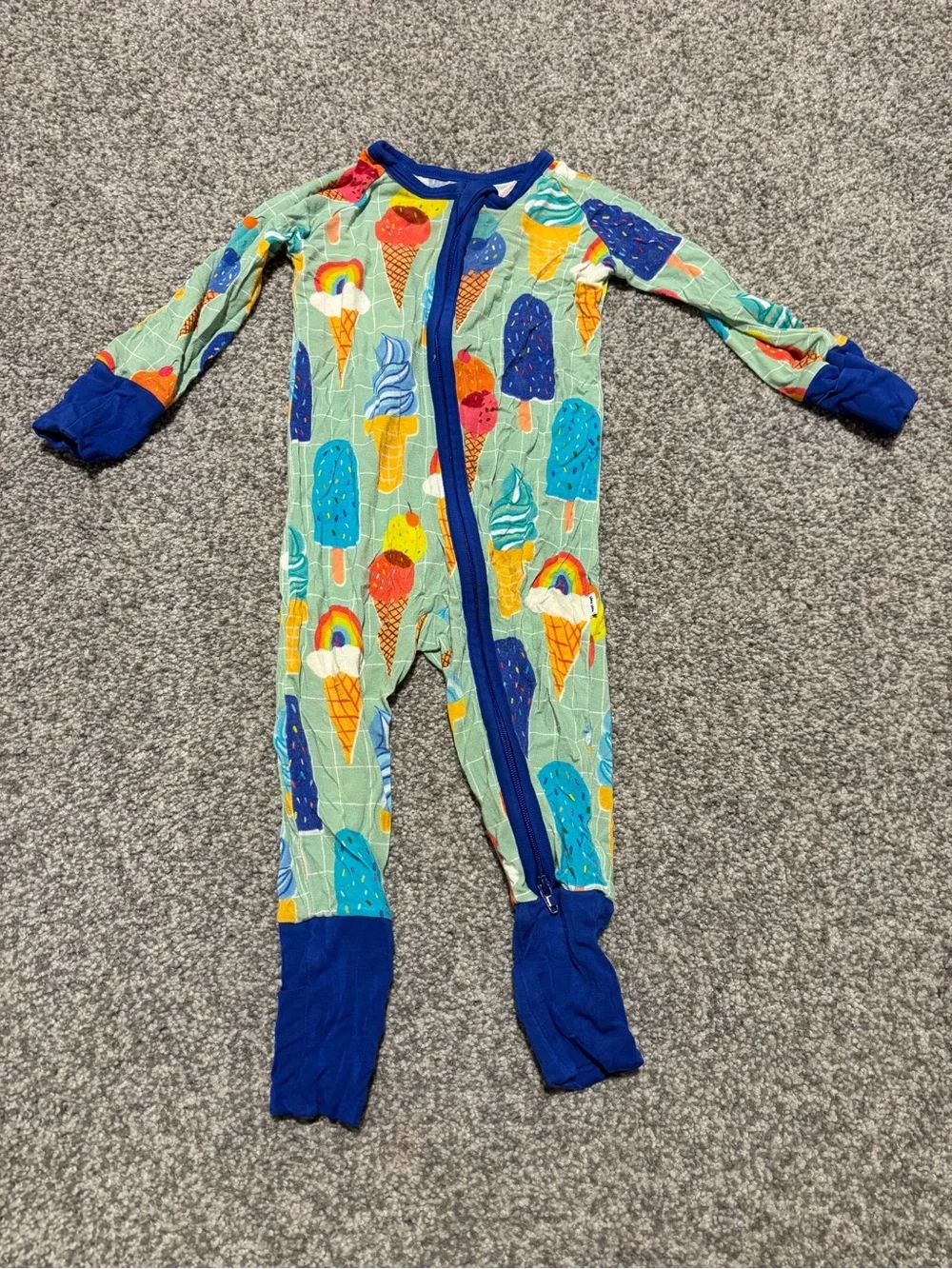 Little Sleepies - Ice Cream Print Zippy (3-6 mo)